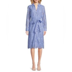 NWT Lilly Pulitzer Eira Eyelet Midi Shirtdress 8